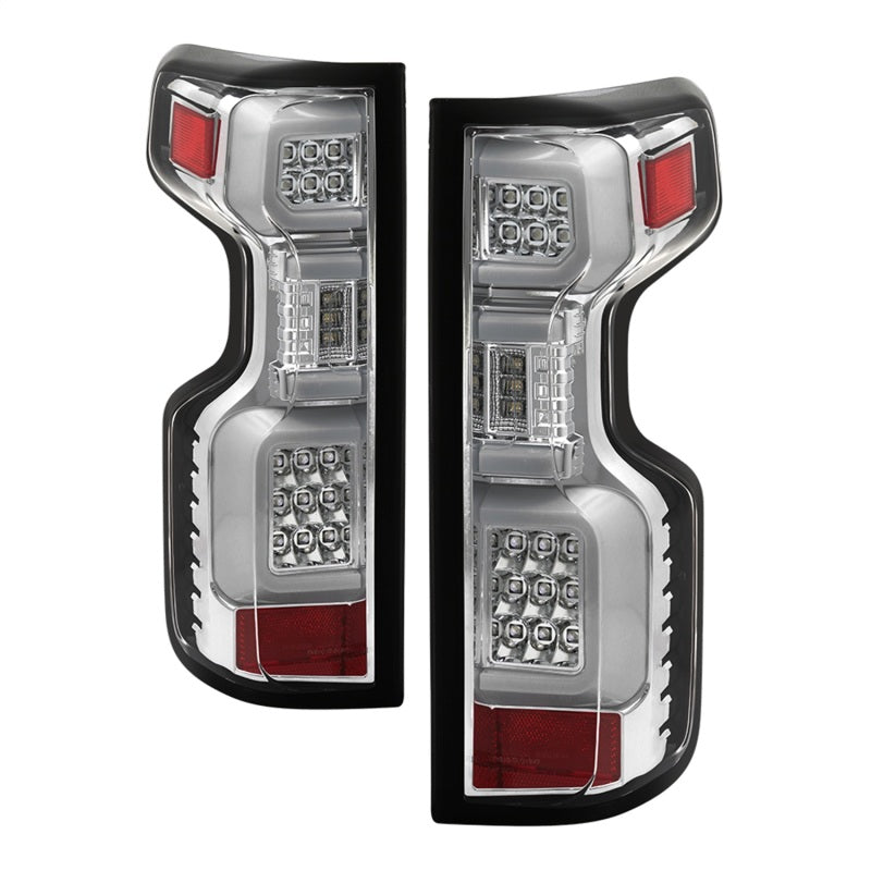 Load image into Gallery viewer, Spyder Chevy Silverado 19-20 (Do Not Fit Halogen Model) LED Tail Light - Chrome ALT-YD-CS19LED-C
