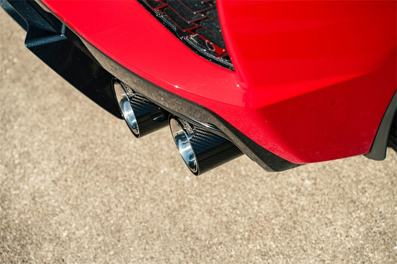 Load image into Gallery viewer, Corsa 2020-25 Chevrolet Corvette C8 RWD 3in Valved Cat-Back w/AFM w/4.5in Carbon Fiber Polished Tips
