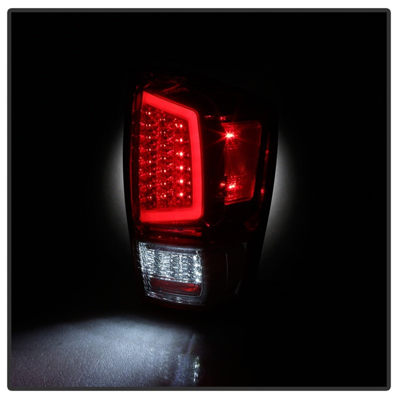 Load image into Gallery viewer, xTune 16-18 Toyota Tacoma Light Bar LED Tail Lights - Chrome (ALT-JH-TTA16-LBLED-C)
