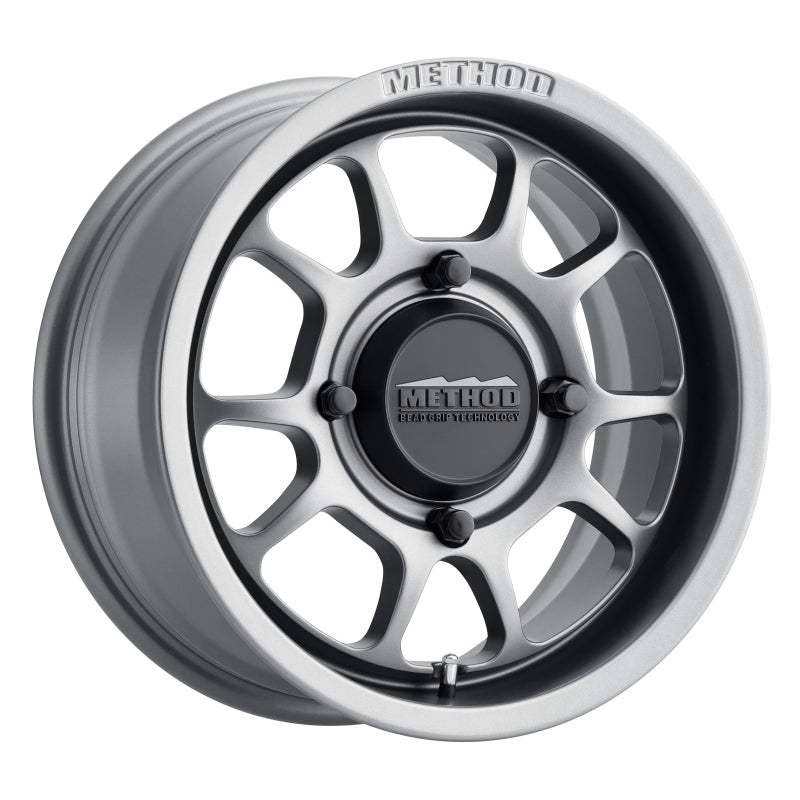 Load image into Gallery viewer, Method MR409 Bead Grip 15x7 / 5+2/38mm Offset / 4x136 / 106.25mm CB Steel Grey Wheel
