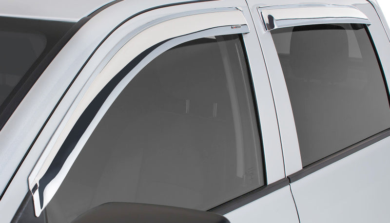 Load image into Gallery viewer, Stampede 2019 Ram 1500 Crew Cab Pickup Tape-Onz Sidewind Deflector 4pc - Chrome
