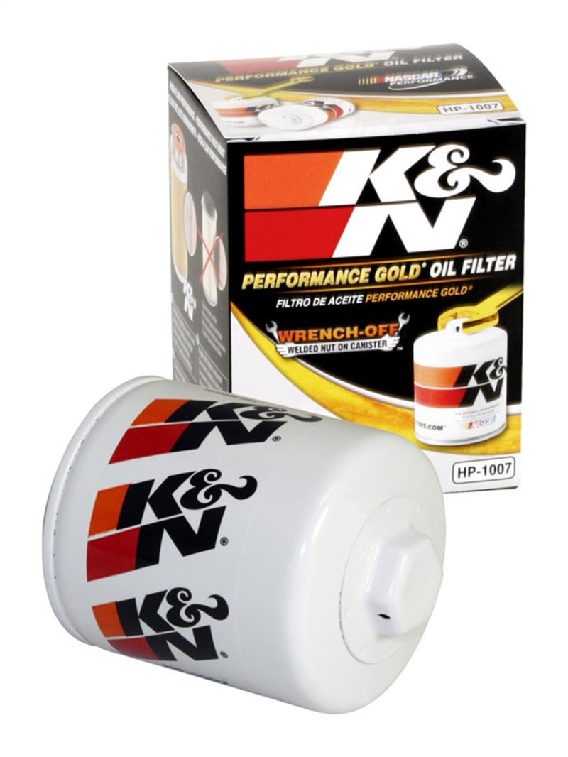 Load image into Gallery viewer, K&amp;N Buick / Chevrolet / Oldsmobile Performance Gold Oil Filter
