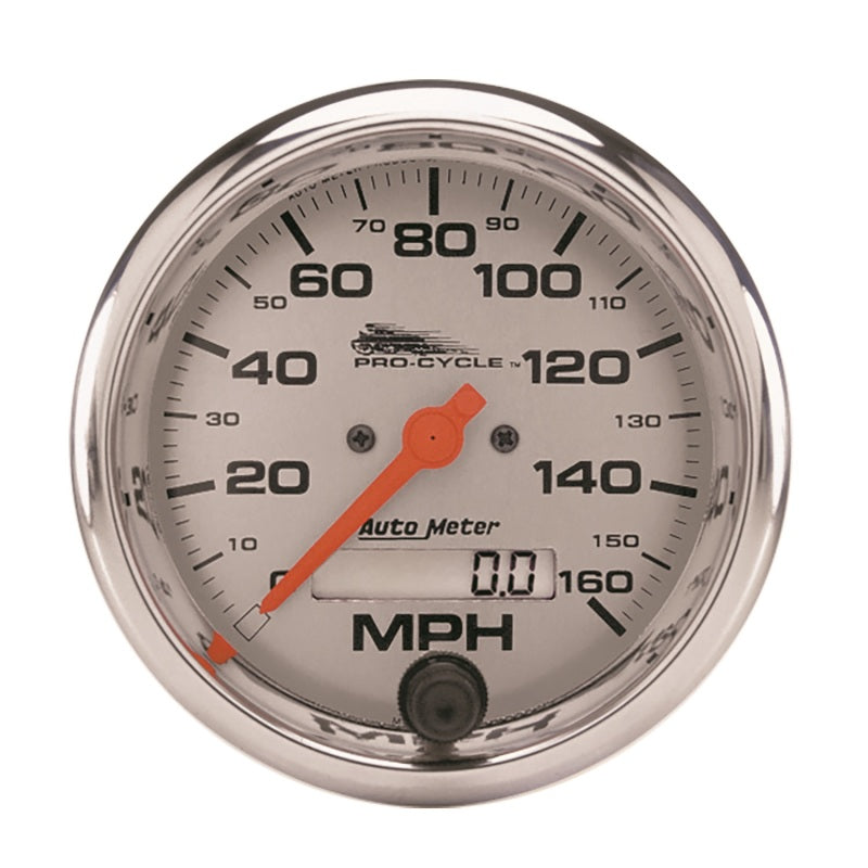 Load image into Gallery viewer, Autometer Pro-Cycle Gauge Speedo 3 3/4in 160 Mph Elec Silver
