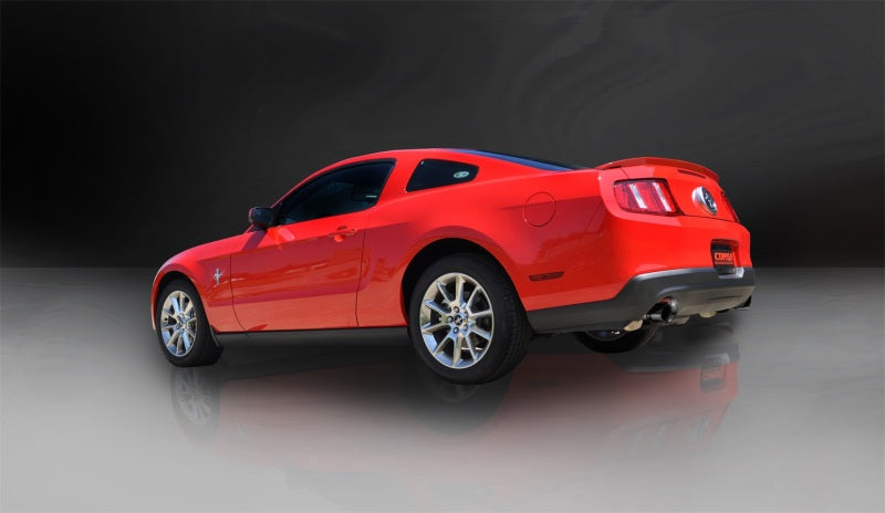 Load image into Gallery viewer, Corsa 2011-2014 Ford Mustang 3.7L V6 Black Sport Axle-Back Dual Rear Exhaust
