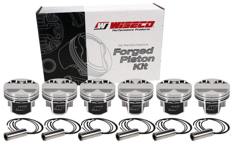 Load image into Gallery viewer, Wiseco Toyota 2JZGTE 3.0L 86.5mm +.5mm Oversize Bore Asymmetric Skirt Piston Set
