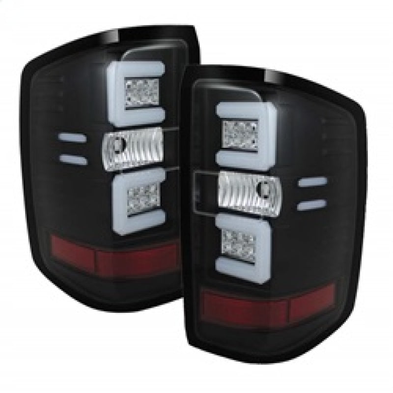 Load image into Gallery viewer, Spyder Chevy 1500 14-16 Light Bar LED Tail Lights Blk ALT-YD-CS14-LBLED-BK
