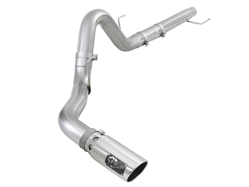 Load image into Gallery viewer, aFe Atlas 4in Aluminized Steel DPF-Back Exh 18-19 Ford F-150 V6-3.0L (td) w/ Polished Tip
