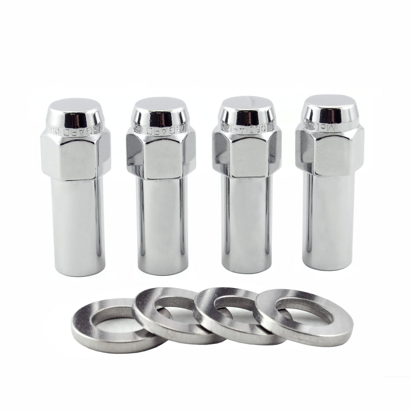 Load image into Gallery viewer, McGard Hex Lug Nut (X-Long Shank - 1.365in.) 7/16-20 / 13/16 Hex / 2.27in. Length (4-Pack) - Chrome
