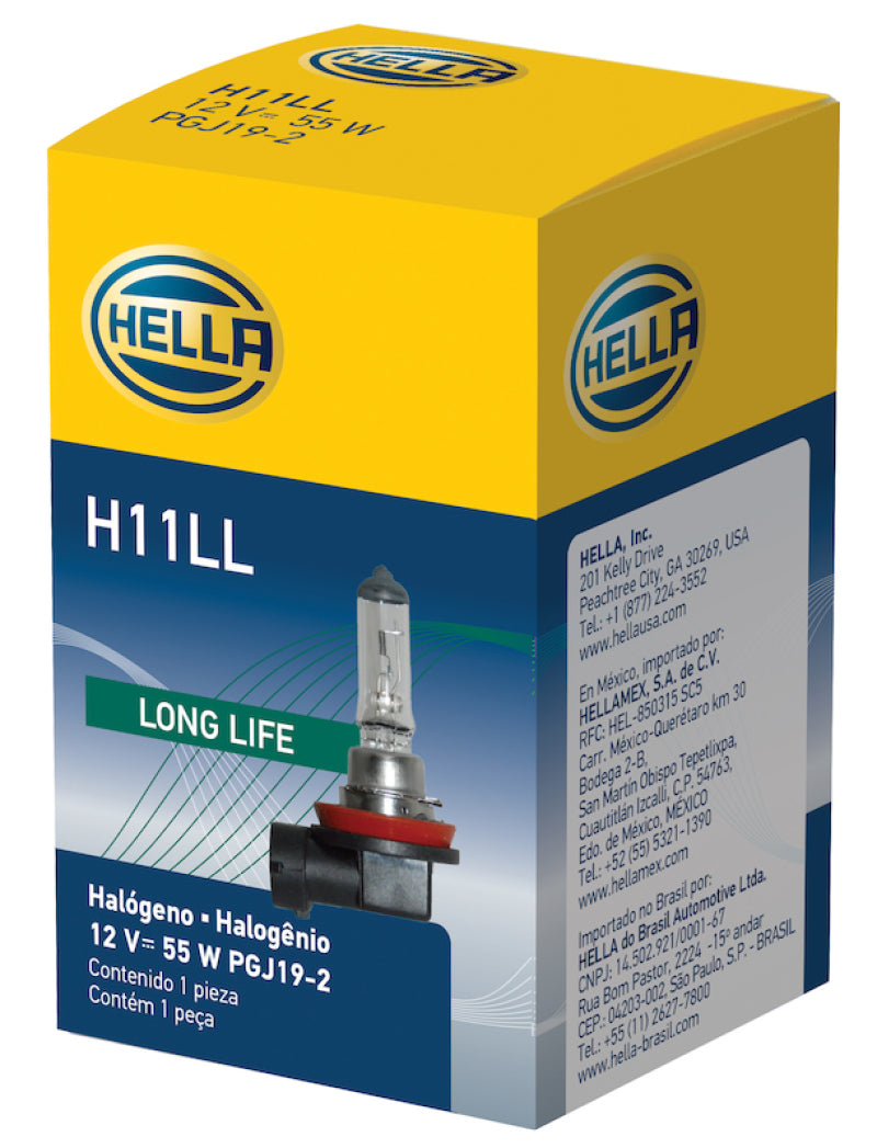 Load image into Gallery viewer, Hella Bulb H11 12V 55W PGJ19-2 T4 LONG LIFE
