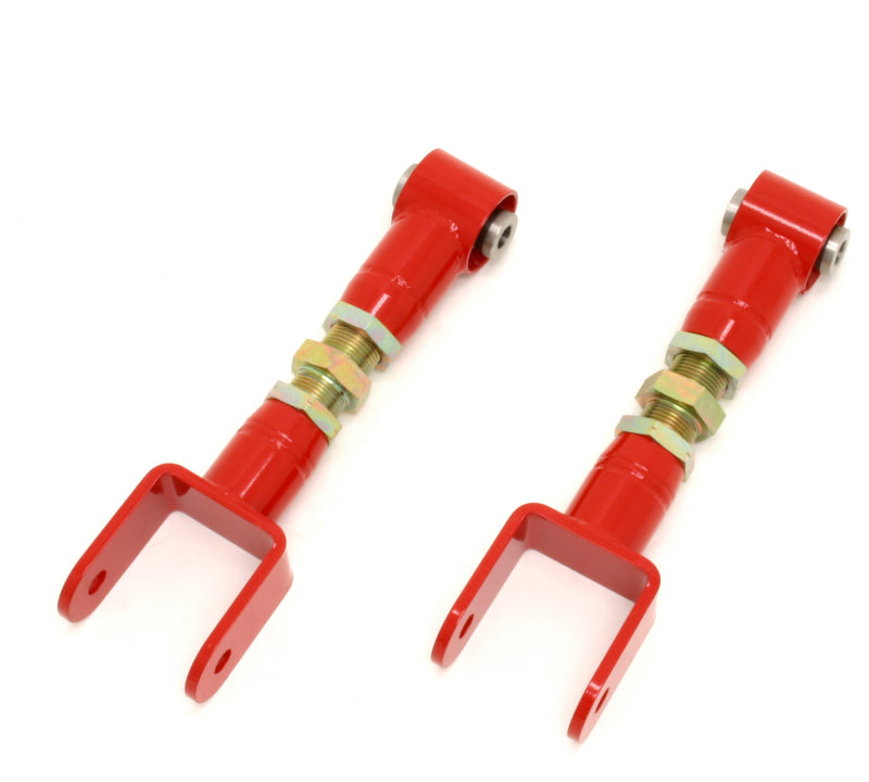 Load image into Gallery viewer, BMR 79-04 Fox Mustang Upper Control Arms On-Car Adj. w/ Spherical Bearings - Red
