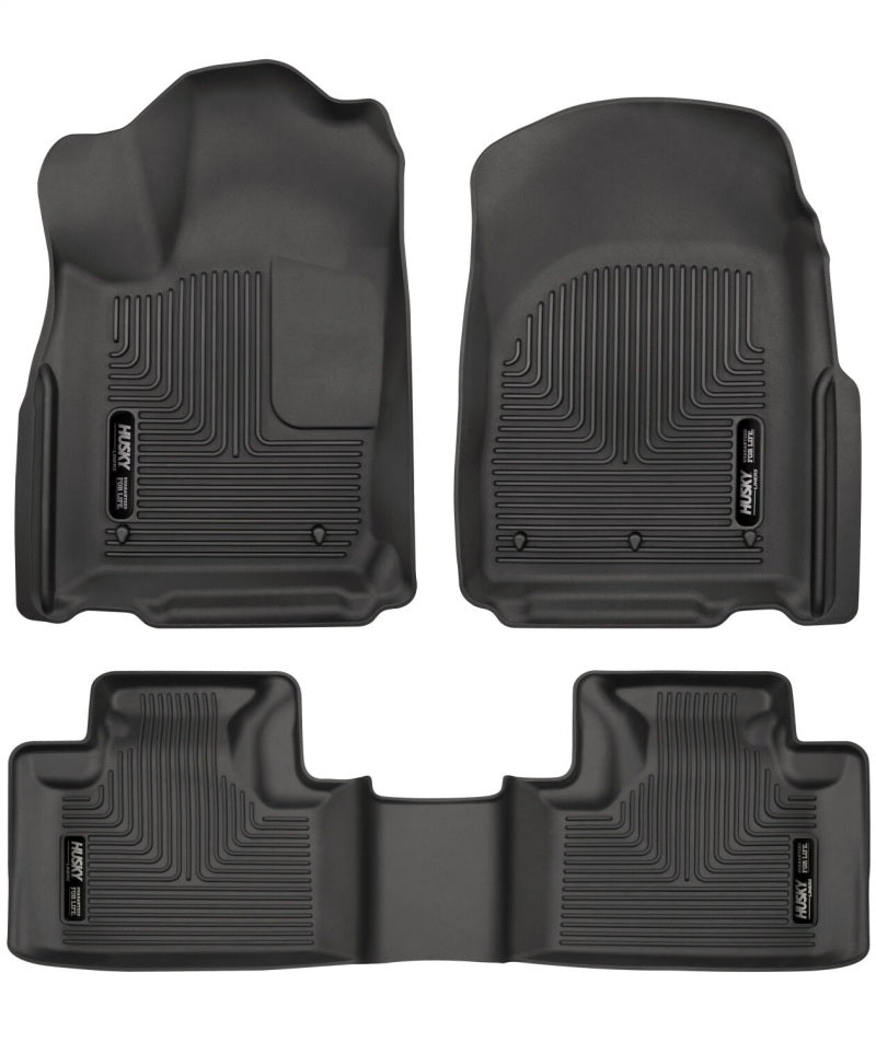 Load image into Gallery viewer, Husky Liners 16-22 Dodge Durango Weatherbeater Black Front &amp; 2nd Seat Floor Liners
