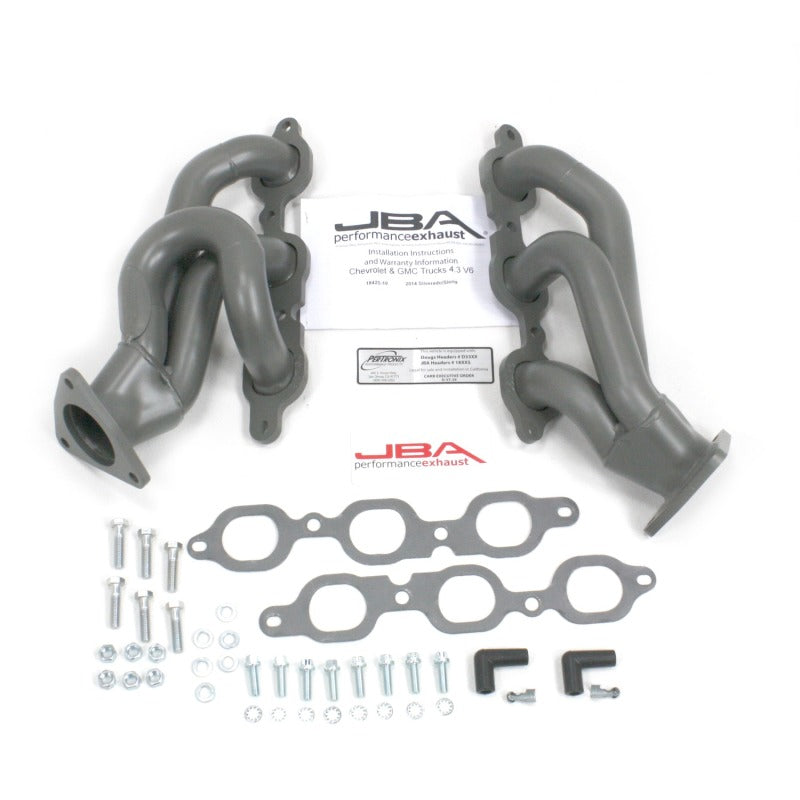 Load image into Gallery viewer, JBA 14-20 GM Truck 4.3L V6 1-5/8in Primary Ti Ctd Cat4Ward Header
