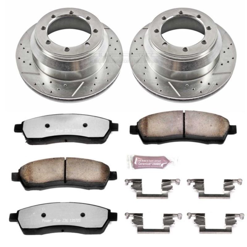 Load image into Gallery viewer, Power Stop 99-04 Ford F-350 Super Duty Rear Z36 Truck &amp; Tow Brake Kit

