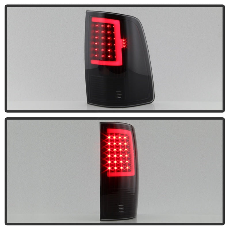 Load image into Gallery viewer, xTune 13-18 Dodge Ram 1500 (LED Model Only) LED Tail Lights - Blk Smk (ALT-ON-DRAM13V2-LBLED-BSM)
