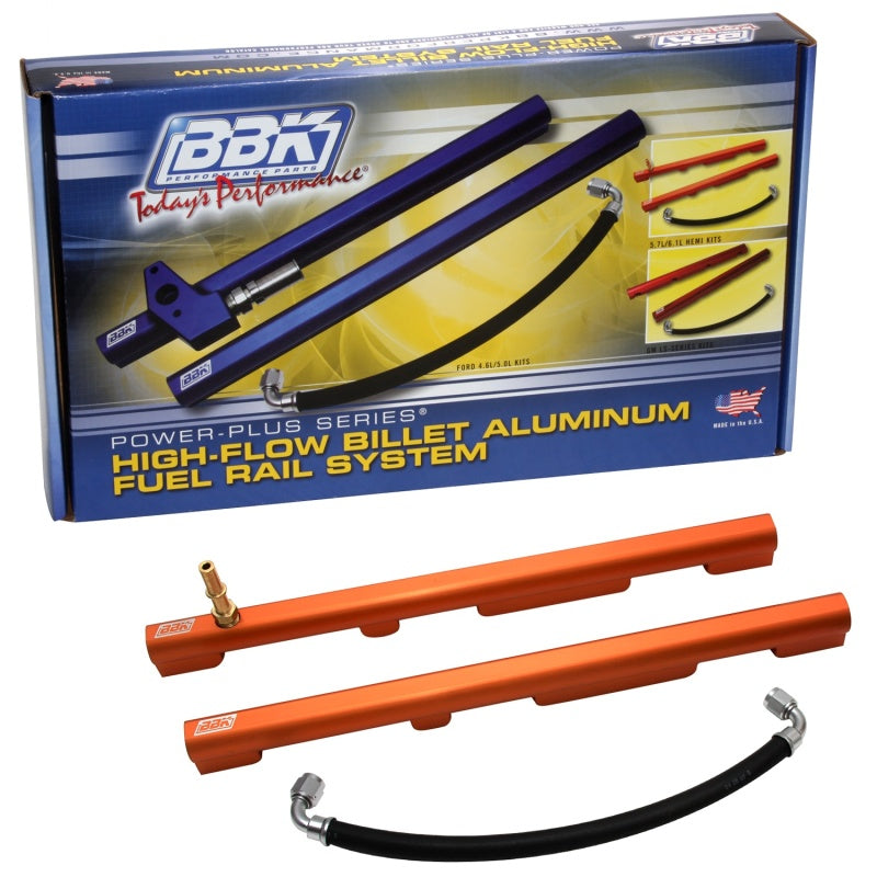 Load image into Gallery viewer, BBK 05-14 Dodge Hemi 5.7/6.1 High Flow Billet Aluminum Fuel Rail Kit (Non Trucks)
