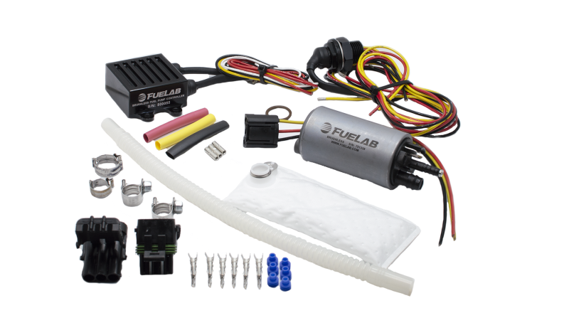 Load image into Gallery viewer, Fuelab 253 In-Tank Brushless Fuel Pump Kit w/9mm Barb &amp; 6mm Siphon/72002/74101/Pre-Filter - 500 LPH
