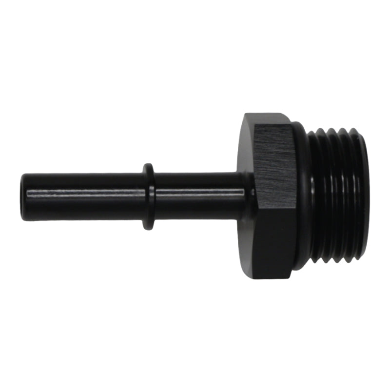 Load image into Gallery viewer, DeatschWerks 10AN ORB Male to 5/16in Male EFI Quick Connect Adapter - Anodized Matte Black
