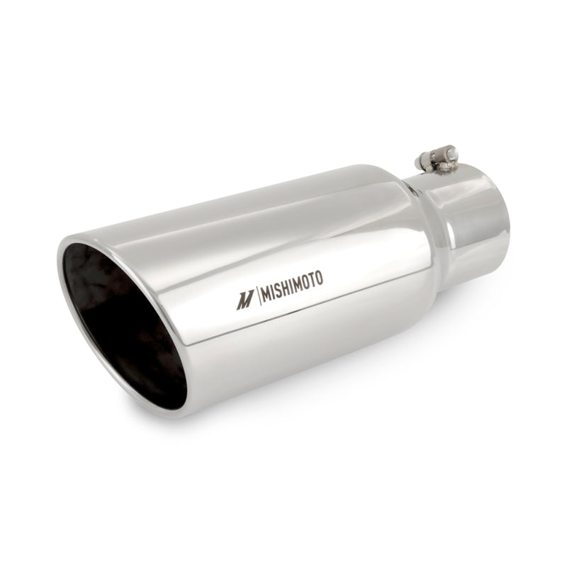 Load image into Gallery viewer, Mishimoto Universal Steel Muffler Tip 4in Inlet 6in Outlet Polished
