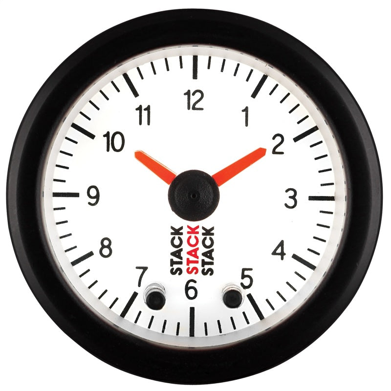 Load image into Gallery viewer, Autometer Stack Analog Clock Gauge - White
