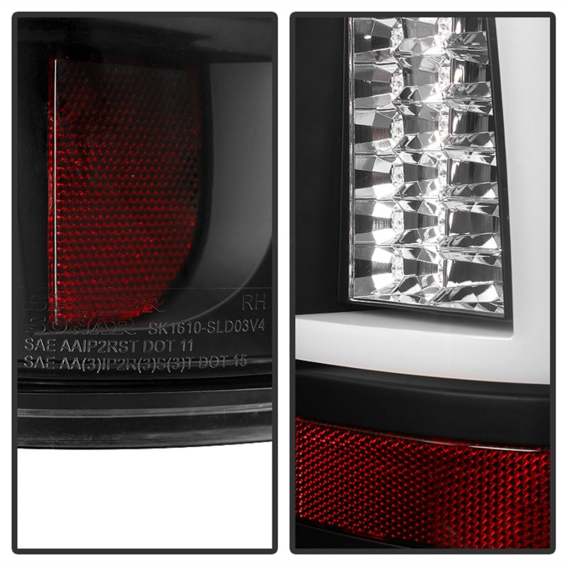 Load image into Gallery viewer, Spyder Chevy Silverado 1500/2500 99-02 Version 2 LED Tail Lights - Black ALT-YD-CS99V2-LED-BK
