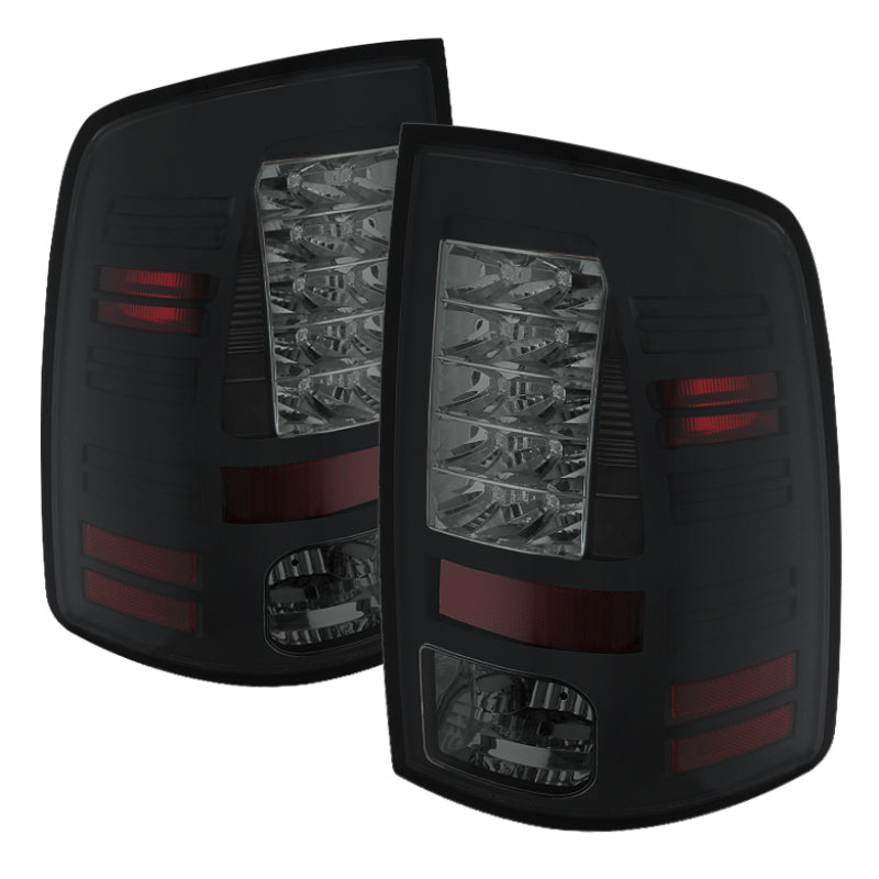 Load image into Gallery viewer, Spyder Dodge Ram 1500 09-14 LED Tail Lights Incandescent- Blk Smke ALT-YD-DRAM09-LED-BSM
