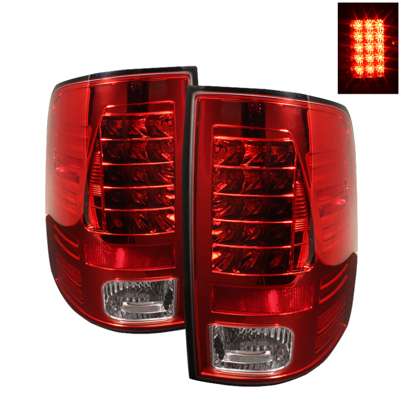 Load image into Gallery viewer, Spyder Dodge Ram 1500 09-14 LED Tail Lights Incandescent- Red Clear ALT-YD-DRAM09-LED-RC
