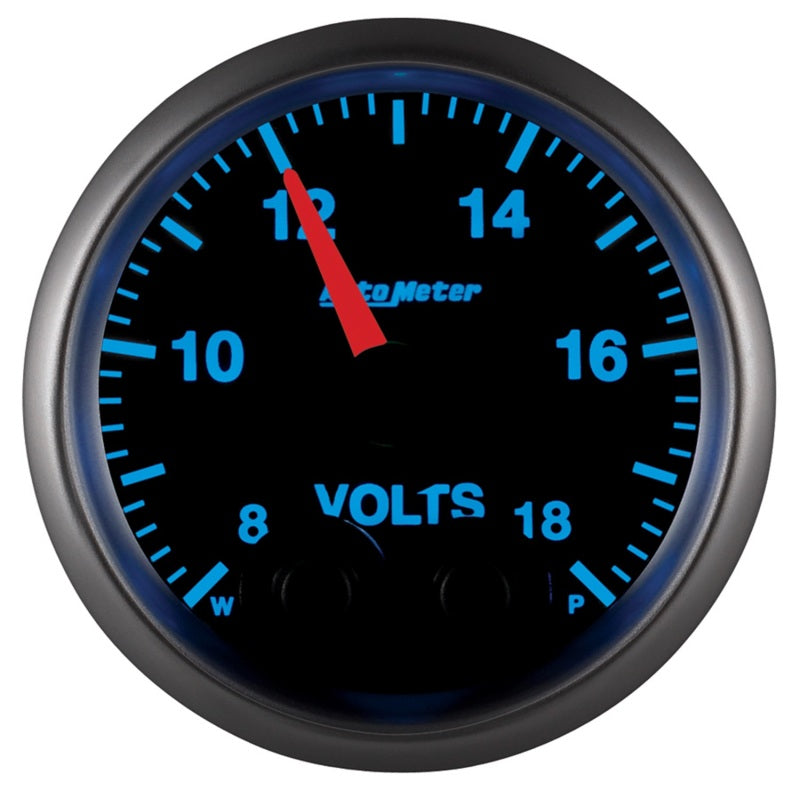 Load image into Gallery viewer, Autometer Elite 52.4mm Peak &amp; Warn w/ Electronic Control 8-18 Volt Voltmeter
