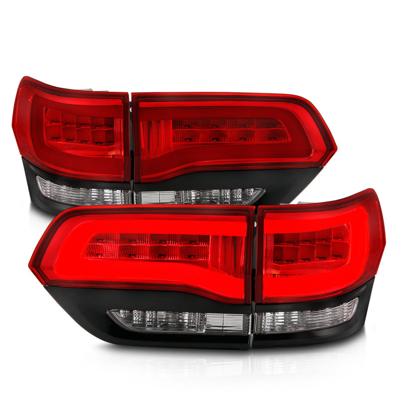Load image into Gallery viewer, ANZO 2014-2016 Jeep Grand Cherokee LED Taillights Red/Clear
