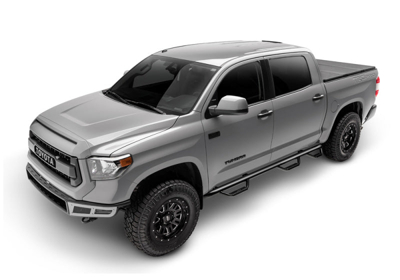 Load image into Gallery viewer, N-Fab Nerf Step 01-06 Chevy-GMC 2500/3500 Crew Cab 6.5ft Bed - Gloss Black - Bed Access - 3in

