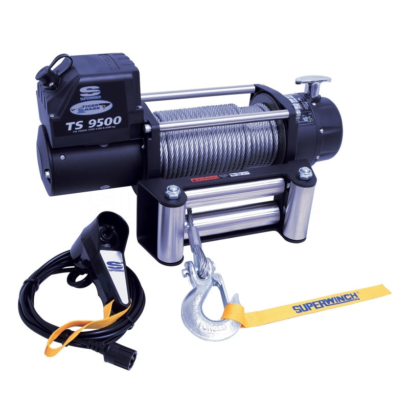 Load image into Gallery viewer, Superwinch 9500 LBS 12V DC 11/32in x 95ft Steel Rope Tiger Shark 9500 Winch
