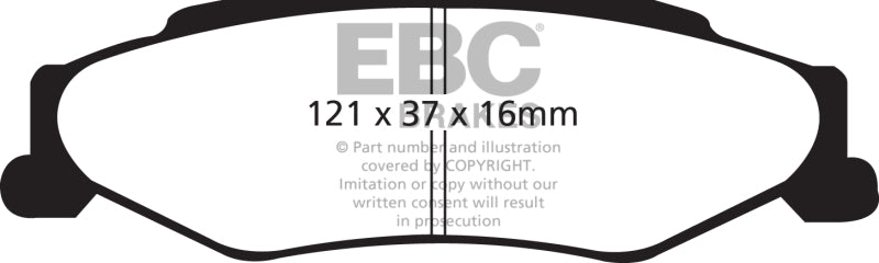 Load image into Gallery viewer, EBC 03-04 Cadillac XLR 4.6 Redstuff Rear Brake Pads
