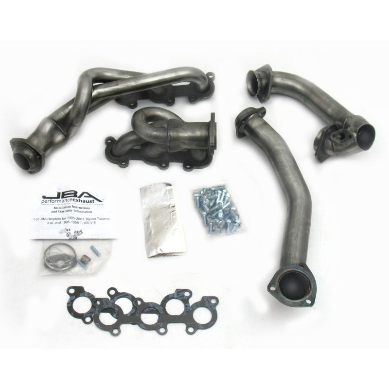 Load image into Gallery viewer, JBA 01-04 Toyota 3.4L V6 w/o EGR 1-1/2in Primary Raw 409SS Cat4Ward Header

