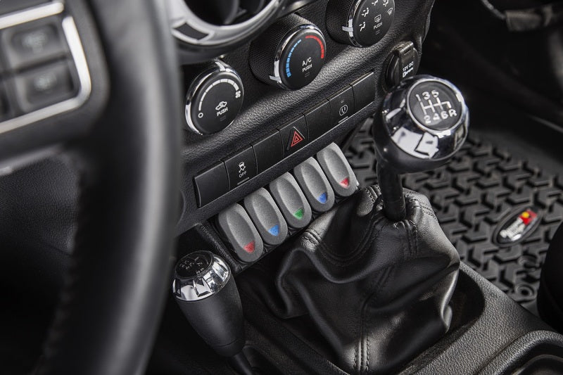 Load image into Gallery viewer, Rugged Ridge Lower Console Switch Panel 11-18 Jeep Wrangler JK/JKU
