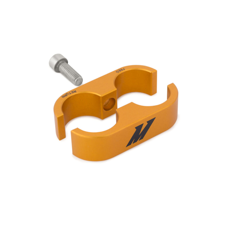 Load image into Gallery viewer, Mishimoto Oil Line Stay -10AN - Gold
