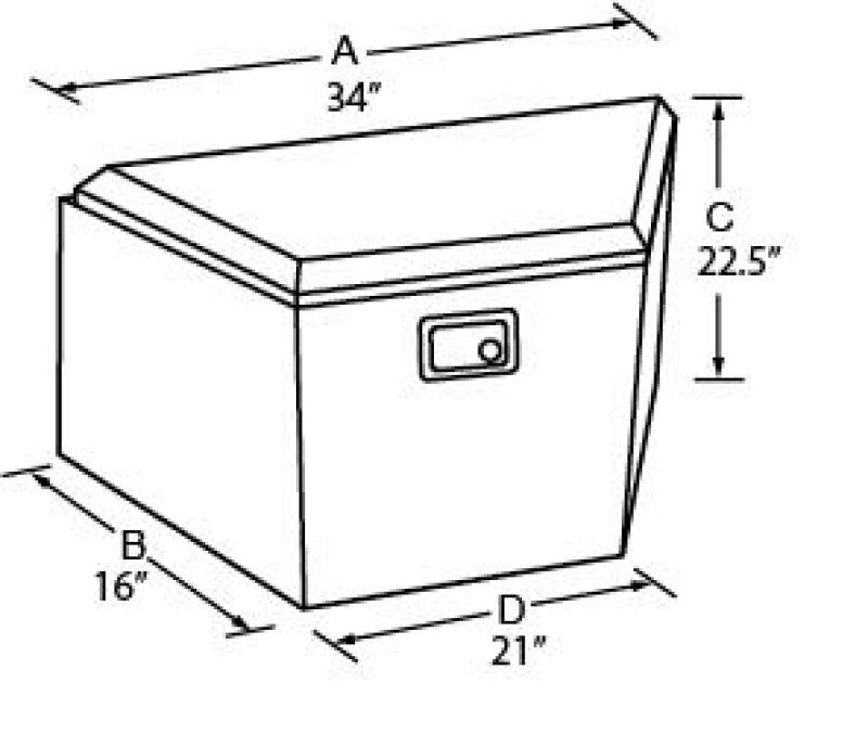 Load image into Gallery viewer, Tradesman Aluminum Trailer Tongue Storage Box (21in.) - Black
