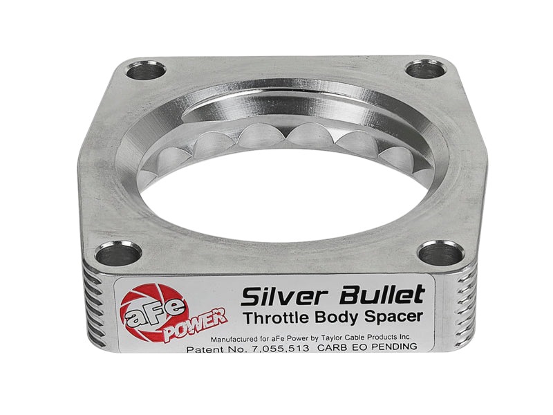 Load image into Gallery viewer, aFe Silver Bullet Throttle Body Spacer TBS 17-19 Nissan Patrol (Y61) I6-4.8L
