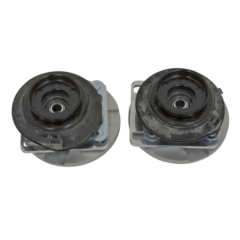 Load image into Gallery viewer, BBK 05-14 Mustang Caster Camber Plate Kit - Silver Anodized Finish

