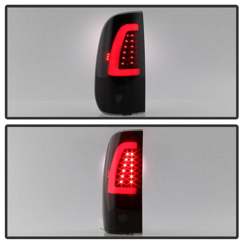 Load image into Gallery viewer, xTune 97-03 Ford F-150 Light Bar LED Tail Lights - Black Smoke (ALT-ON-FF15097-LBLED-BSM)
