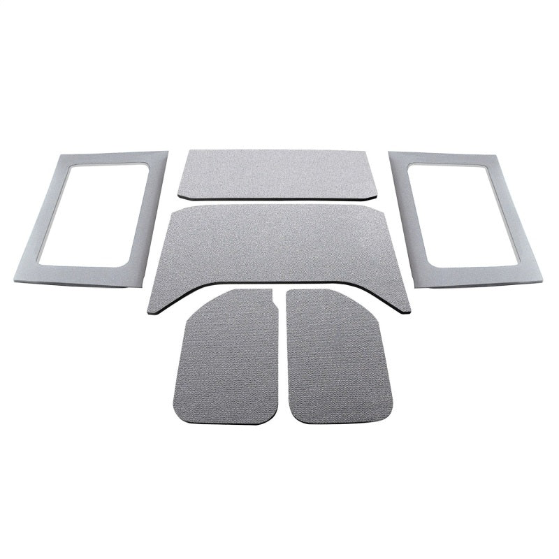 Load image into Gallery viewer, DEI 11-18 Jeep Wrangler JK 4-Door Boom Mat Complete Headliner Kit - 6 Piece - Gray
