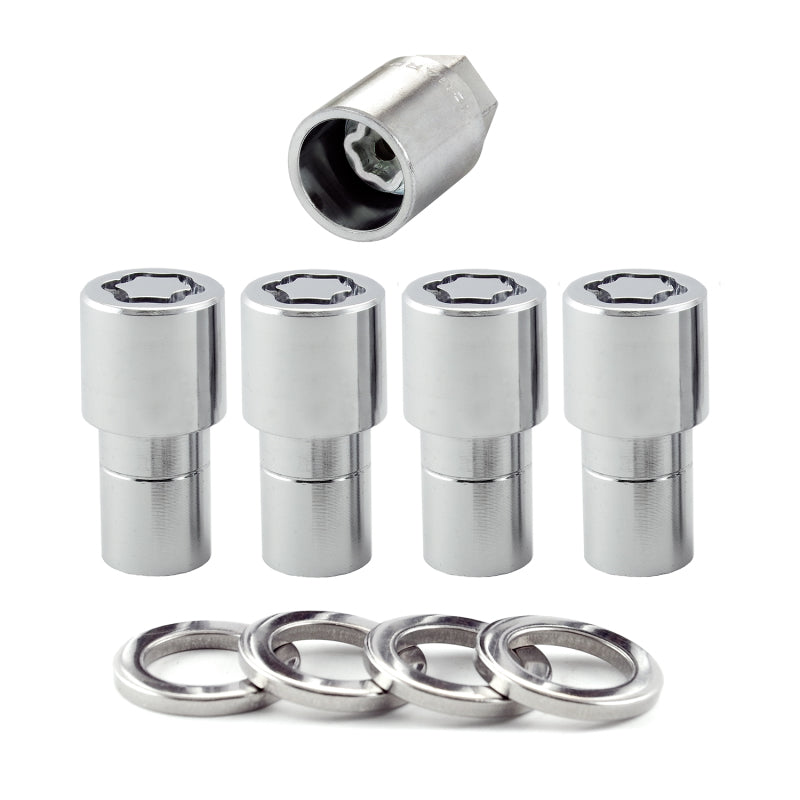 Load image into Gallery viewer, McGard Wheel Lock Nut Set - 4pk. (Long Shank Seat) M12X1.5 / 13/16 Hex / 1.75in. Length - Chrome
