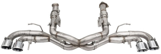 Corsa 2020-25 Corvette C8 3in Xtreme Cat-Back Exhaust 4.5in Pol Quad Tips - Deletes stock AFM Valve