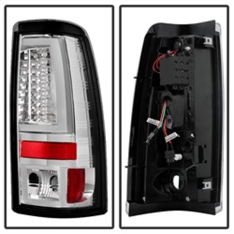 Load image into Gallery viewer, Spyder Chevy Silverado 1500/2500 03-06 Version 2 LED Tail Lights - Chrome ALT-YD-CS03V2-LED-C
