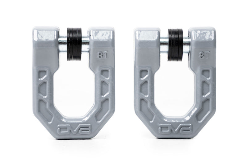 Load image into Gallery viewer, DV8 Offroad Elite Series D-Ring Shackles - Pair (Gray)
