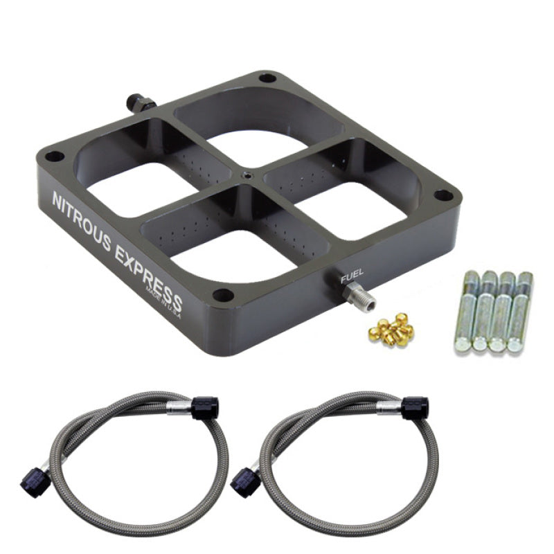 Load image into Gallery viewer, Nitrous Express Single Entry Crossbar 8500 Based Throttle Body Nitrous Plate Conversion
