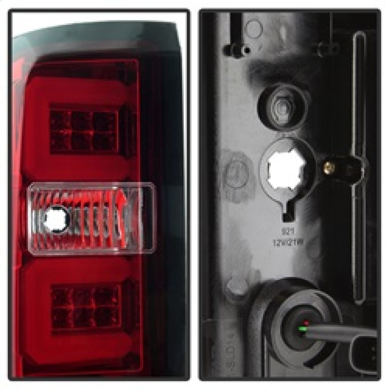 Load image into Gallery viewer, Spyder Chevy Silverado 2016-2017 Light Bar LED Tail Lights - Red Clear ALT-YD-CS16-LED-RC
