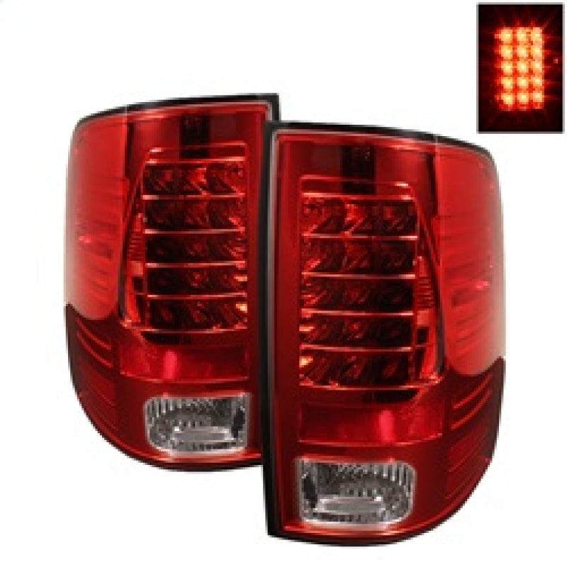 Load image into Gallery viewer, Spyder Dodge Ram 1500 09-14 LED Tail Lights Incandescent- Red Clear ALT-YD-DRAM09-LED-RC
