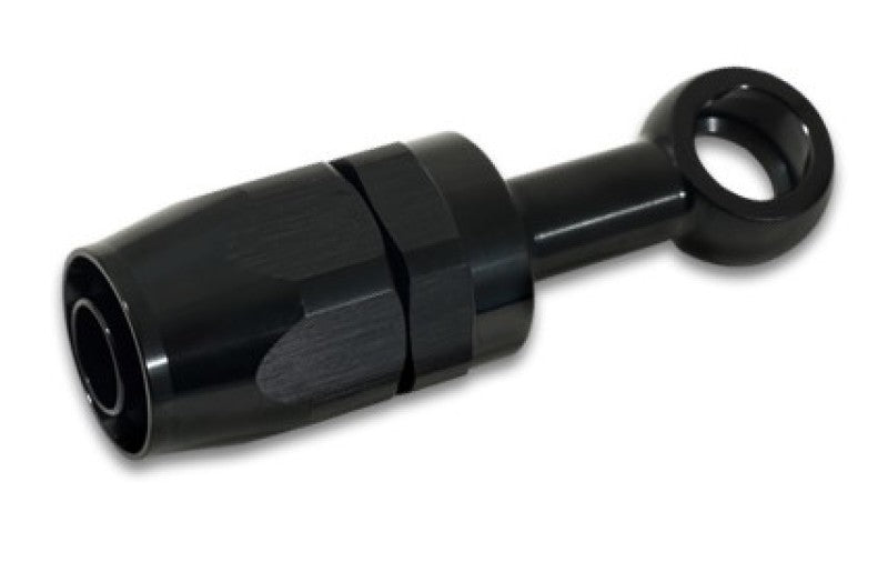 Load image into Gallery viewer, Vibrant -10AN Banjo Hose End Fitting for use with M12 or 7/16in Banjo Bolt - Aluminum Black
