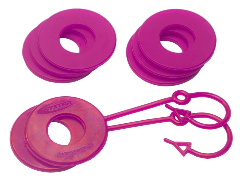 Load image into Gallery viewer, Daystar Fluorescent Pink D Ring Isolator w/Lock Washer Kit
