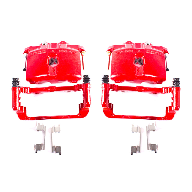 Load image into Gallery viewer, Power Stop 03-06 Cadillac Escalade Rear Red Calipers w/Brackets - Pair
