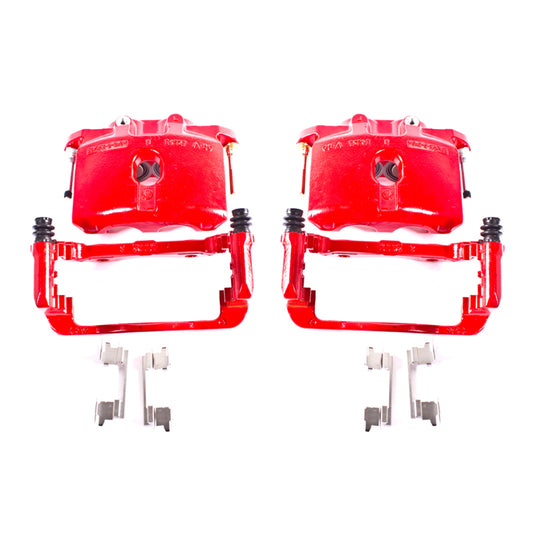 Power Stop 03-06 Cadillac Escalade Rear Red Calipers w/Brackets - Pair